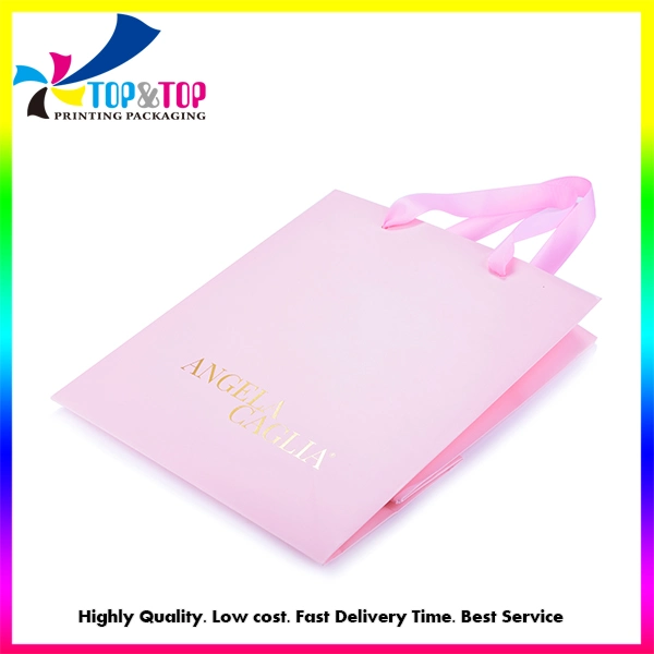 Custom Lovely Pink Cosmetic Packing Box Perfume Gift Box with Shopping Bag Manufacturer