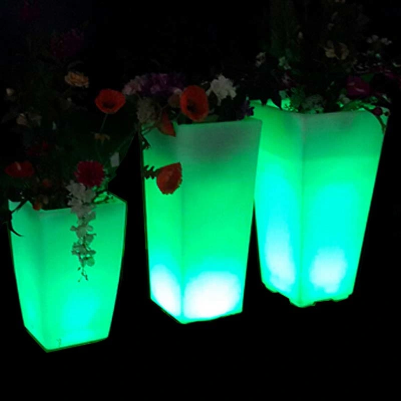 16 Color Changing Waterproof Bar and Nightclub Furniture LED Ice Bucket Pot Doubles