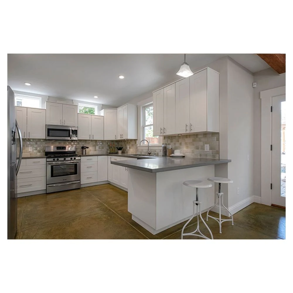 Kitchen Island with 2 Stools and Drawer Modular Storage Kitchen Particle Board Cabinet