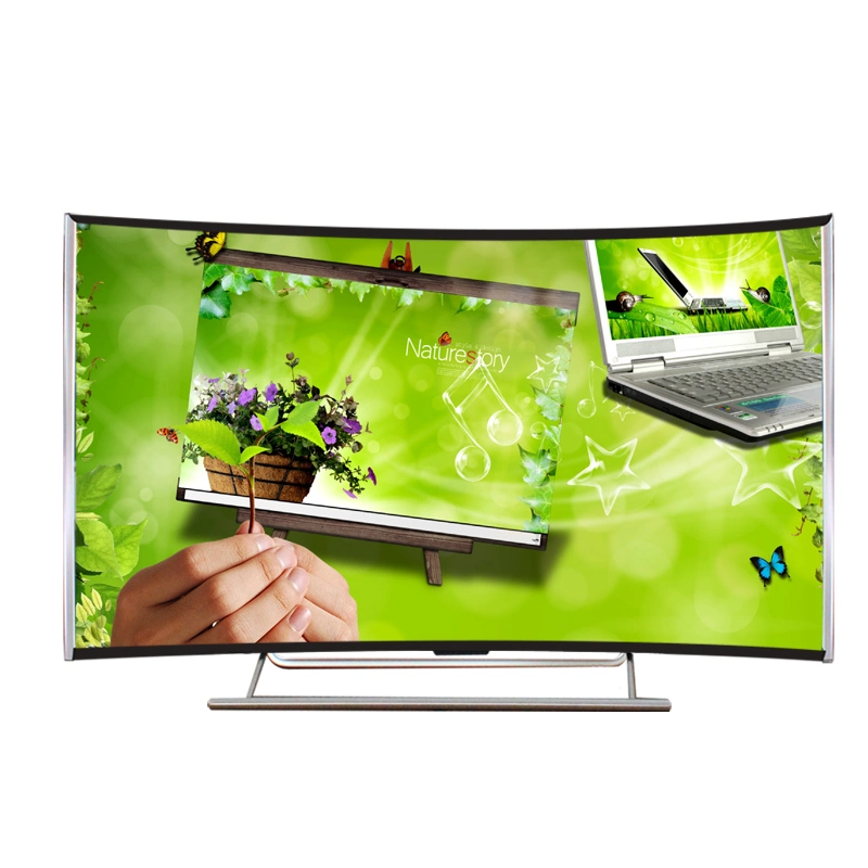 49/50/55/60/65 Inch Curved Glass Android Smart TV LED 4K TV Smart Television Curved LED TV Screen