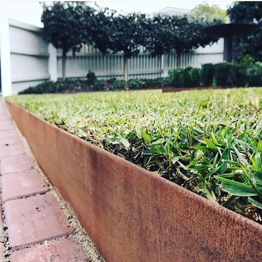 Rusted Steel Lawn Edging Home Decoration Easy Flower Bed Edging