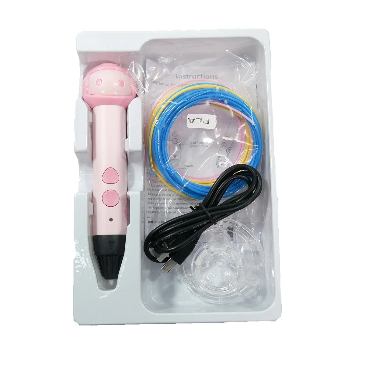 2023 Neue Artikel Pink Color Robot Shape 3D Printing Pen