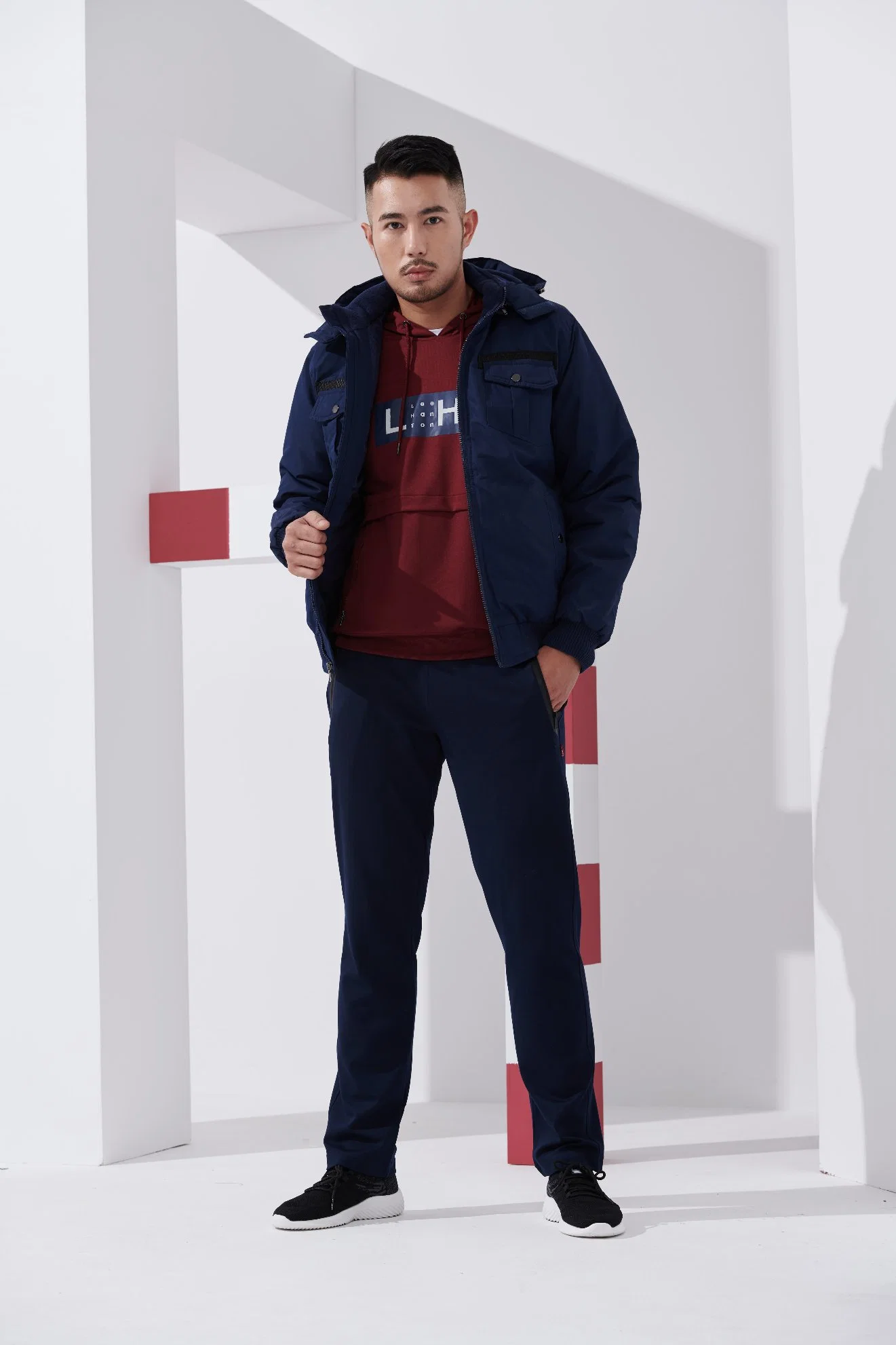 Ropa de felpa deportiva para hombre ropa de invierno para abrigos al aire libre