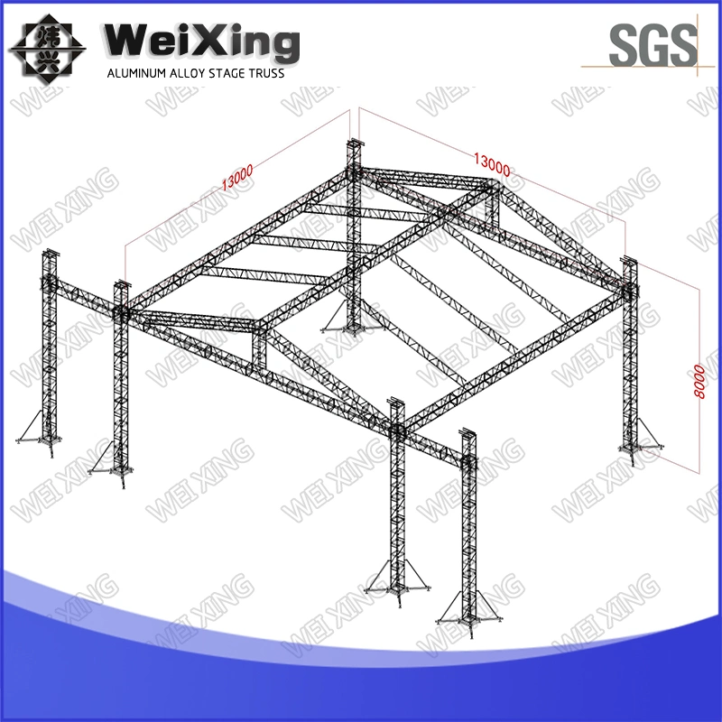 43ftx43ftx26FT, 300X300mm Professional Aluminum Regular Format Spigot Truss System Stage Truss