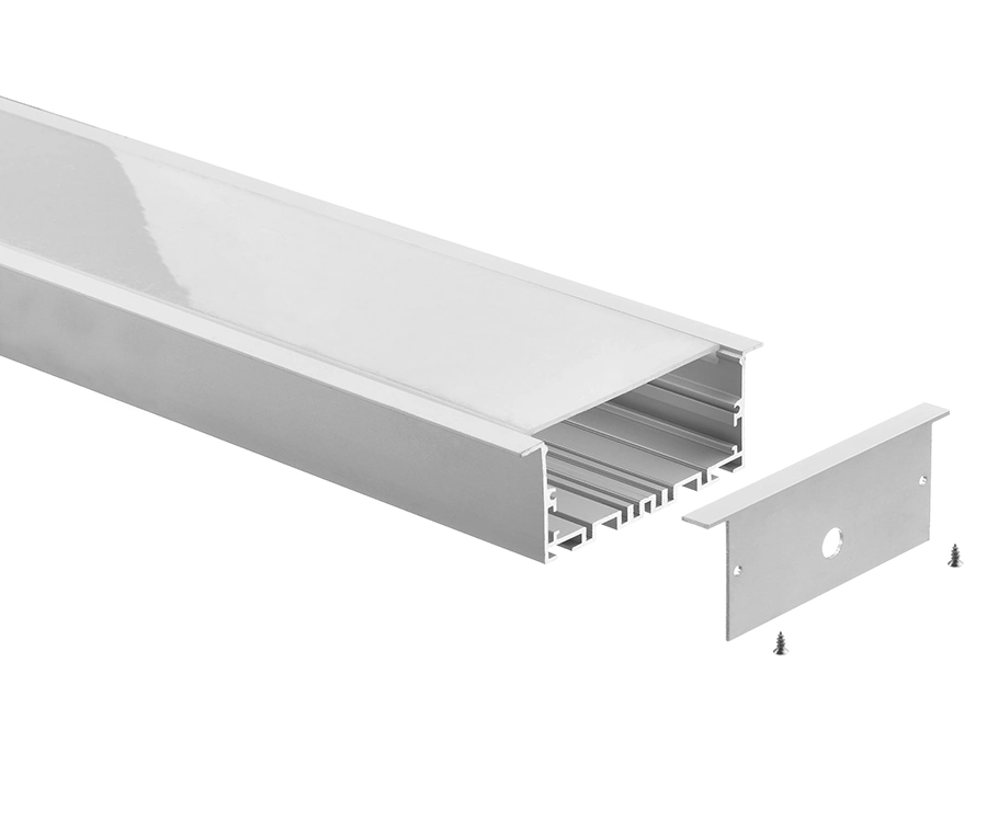 Recessed in Plaster Recessed LED Aluminum Profile Aluminum Channel Lighting for Ceiling Wall Cabinet