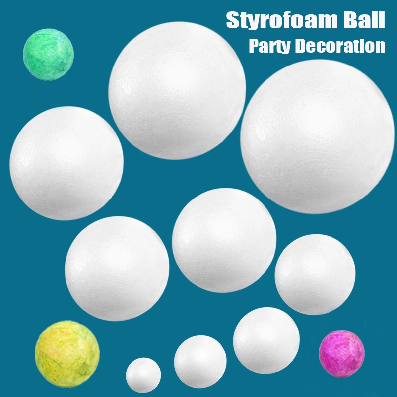 25cm Craft Styrofoam Ball DIY Foam Balls for Wedding Decoration Holiday Party Christmas Ornament