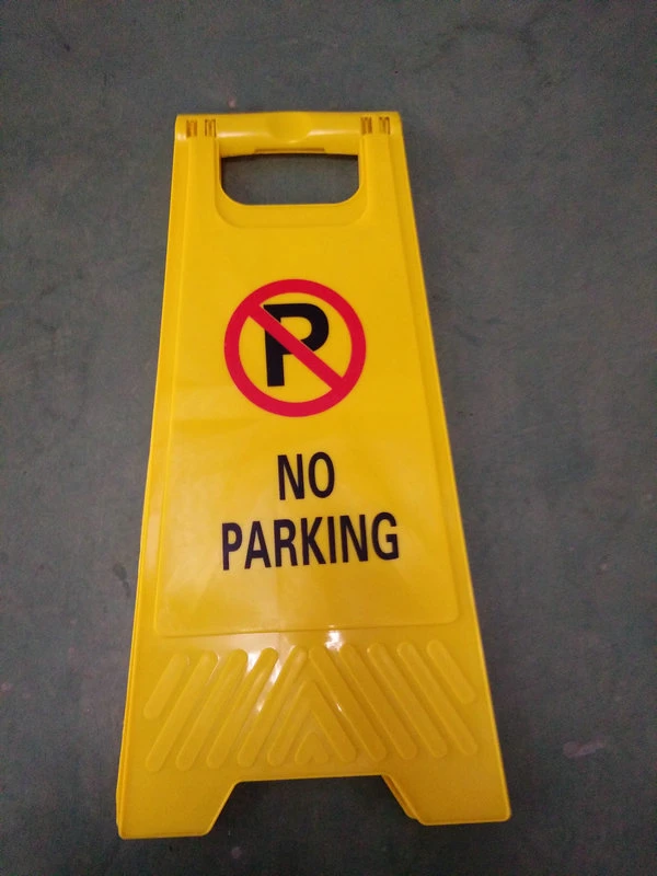 Yellow A Shape Plastic Warning Caution Board Slippery Warning Board Wet Floor Notic Board