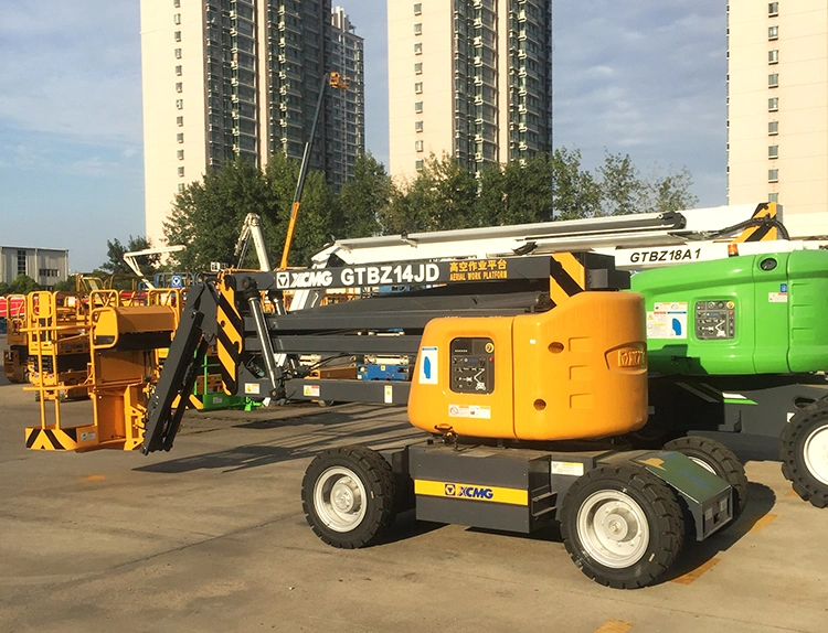 XCMG Mobile Electric Boom Lift Work Platform 14m Gtbz14jd Articulated Boom Lift for Sale