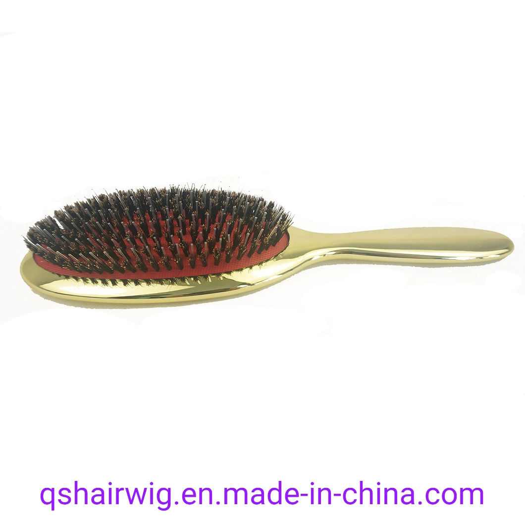 Wholesale/Supplier Custom Gold and Silver Hair Massage Comb Grooming Hairdressing Portable Plastic Extension Hairbrush Comb Hair Brush