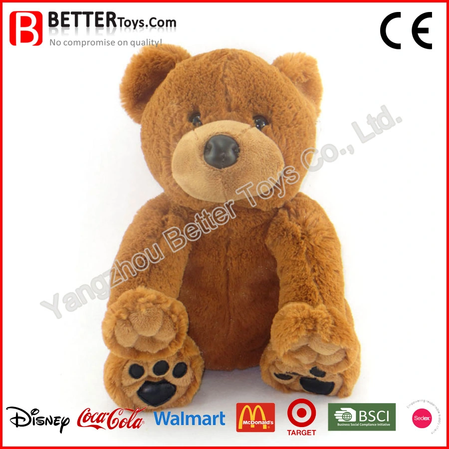 La certificación SA8000 Material seguro abrace Teddy Brown Bear Toy muñeco suave