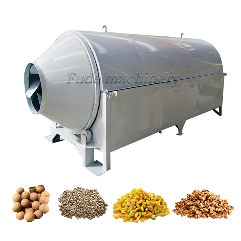 Fully Automatic Electric Heating Peanut Corn Sawdust Industrial Rotary Drum Dryer