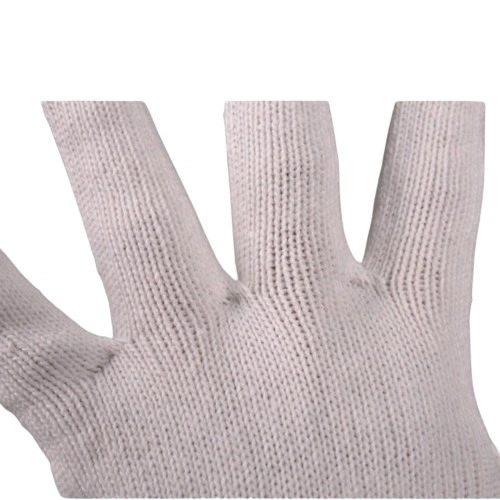 Cotton Polyester String Knit Shell Safety Protection Work Gloves for Mechanic Warehouse Construction