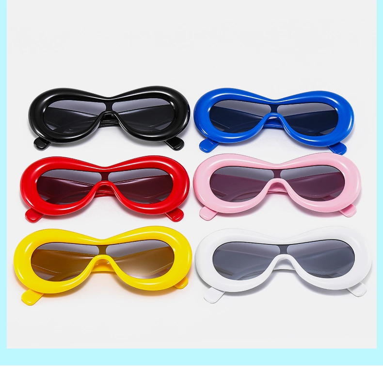 Fashion Triangle Cat Eye High quality/High cost performance Beach Plastic Cute Sexy Hip Hop Cat Eye Sunglasses Lentes De Sol Gafas Inflatable Sunglass