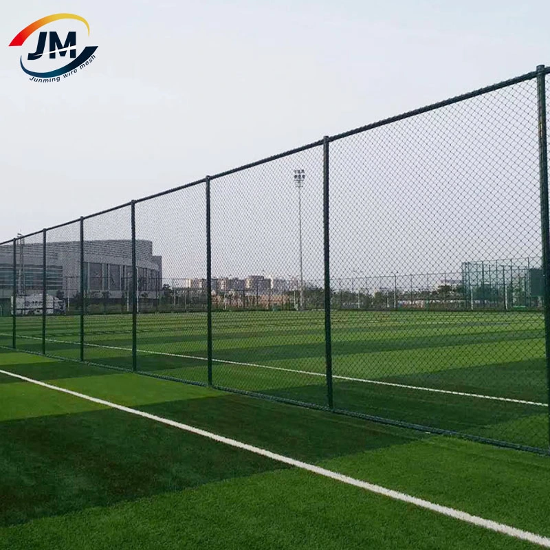 El agujero de diamantes baratos valla de tela metálica de malla de alambre recubierto de PVC Panel para el campo de fútbol Precio