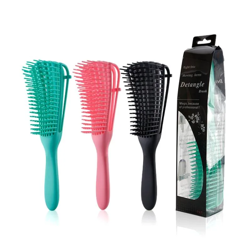 Hair Brush Packaging Vent Brush with Logo Custom Detangling Hair Brush Comb