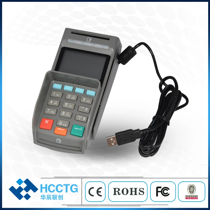 4 en 1 lector de tarjetas de crédito Seguridad de Escritorio ATM E-pago Con teclado POS teclado USB Pinpad con pantalla LCD Z90pd