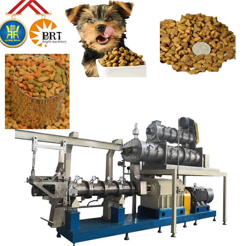 Linha de produção completa de Kibble Dry Pet Feed Dog Food Equipment Preço de fábrica Máquina de fazer Pellet de Animal Feed