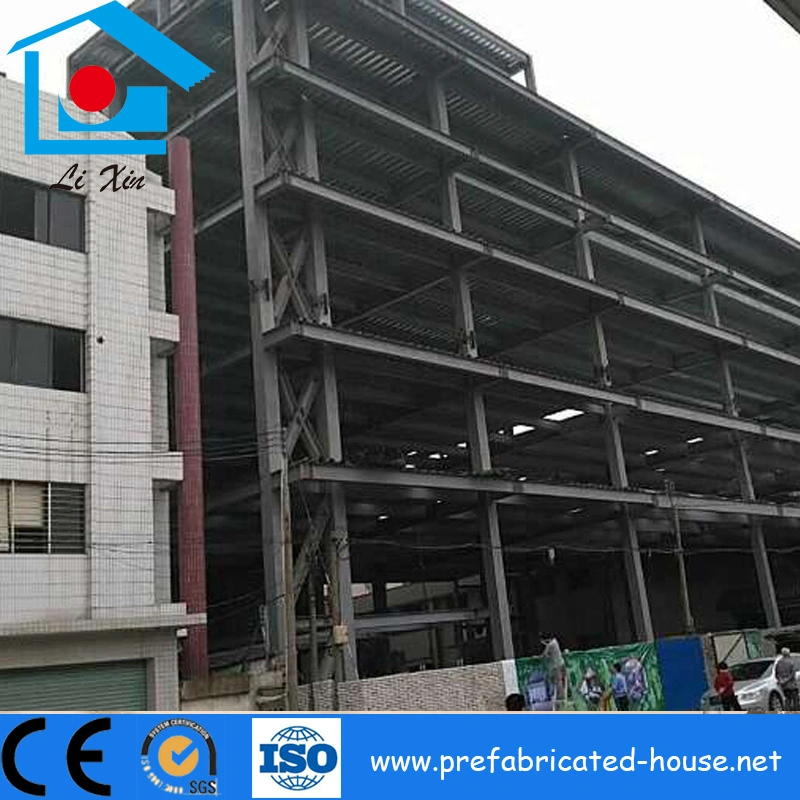 Prefabricated Building Steel Structure Glass Showroom with Stone Decoration Board