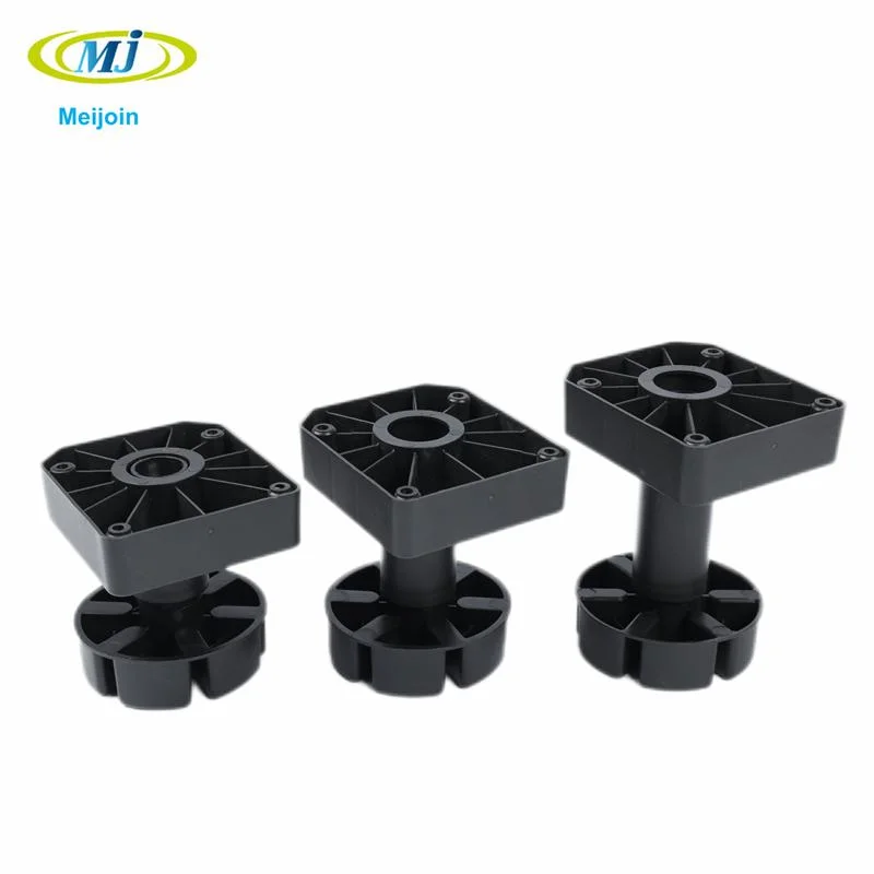 Black 90-130mm Screw on Type Hot Sale Kitchen Plinth Cupboard Foot