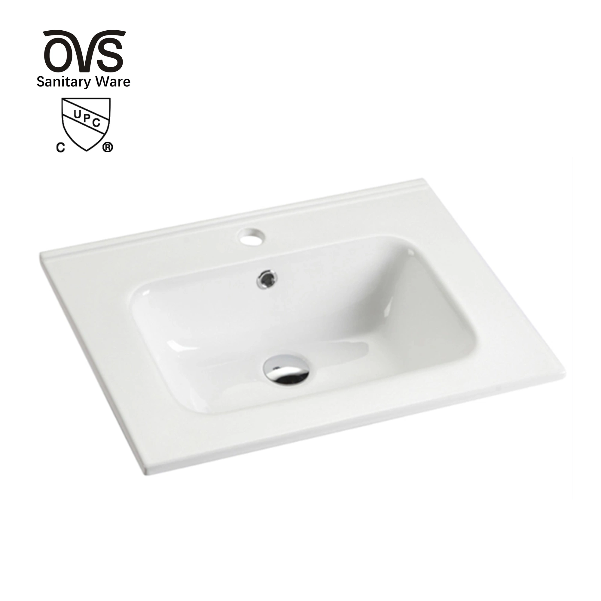 Ovs Granja barato comer Classic blanco de aparatos sanitarios hundirse buque LAVABO lavabo de cerámica