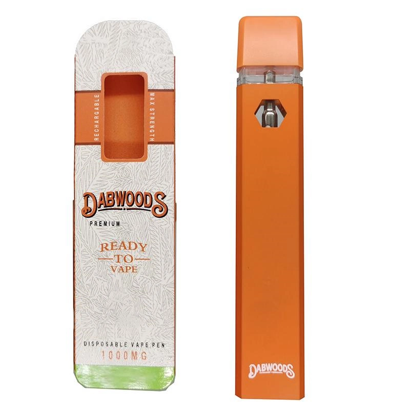 Vente en gros 1 gramme Dabwood Vape Bar Box jetable emballage rechargeable Batterie huile épaisse E cigarettes vide Vapes