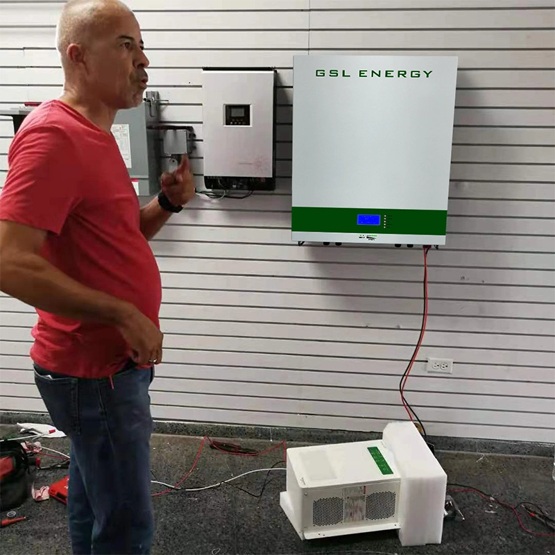 Almacenamiento de Energía Solar Inicio Powerwall con pantalla LCD de 20 años de garantía 5kwh 10kwh 48V 100ah ah Batería de litio de 200 Hierro