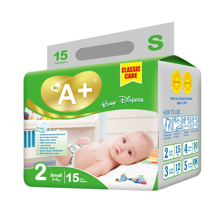 Wholesale Soft Breathable Nice Baby Care Pull up Diaper Disposable Napkin with Big Elastic Waistband in Bale Manufacture