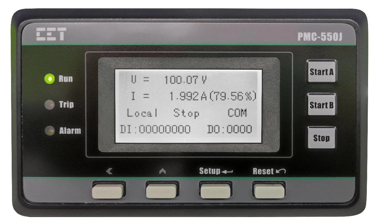 PMC-550J Low Voltage Motor Protection Control PQ and Harmonic Monitoring with LCD RS-485 and Extensive I/O