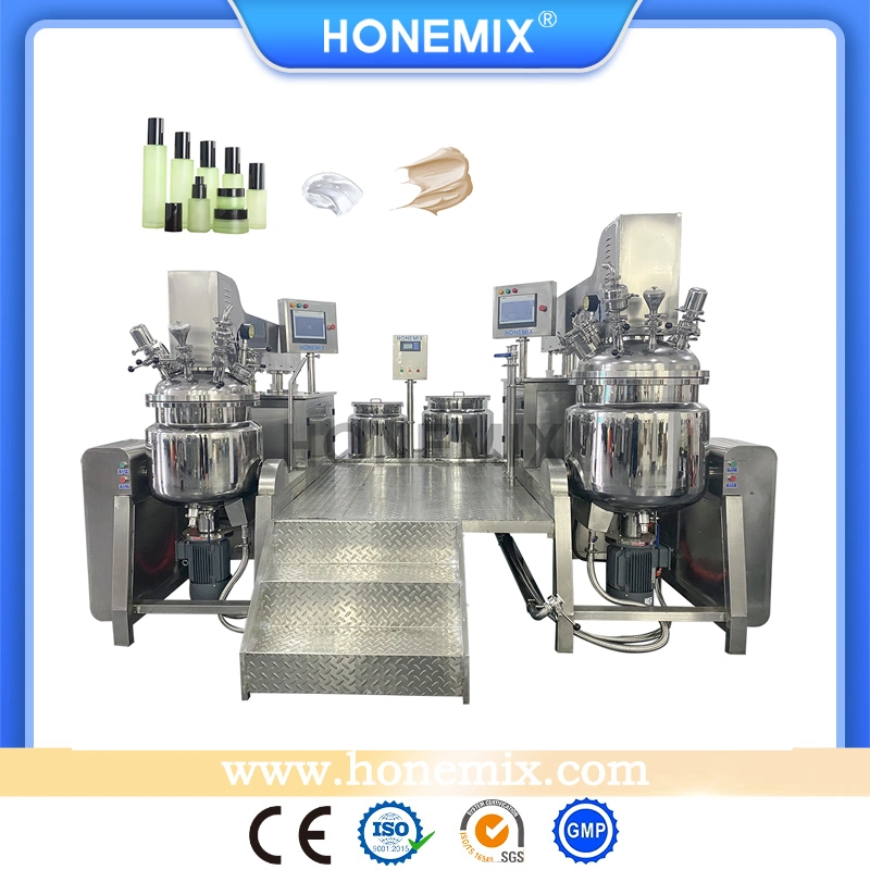 Hone Combine PLC Liquid Foundation/Daily Cream/Cosmetic/Body Lotion/Hair Shampoo Vacuum Homgoenizer Mixing Making Machine