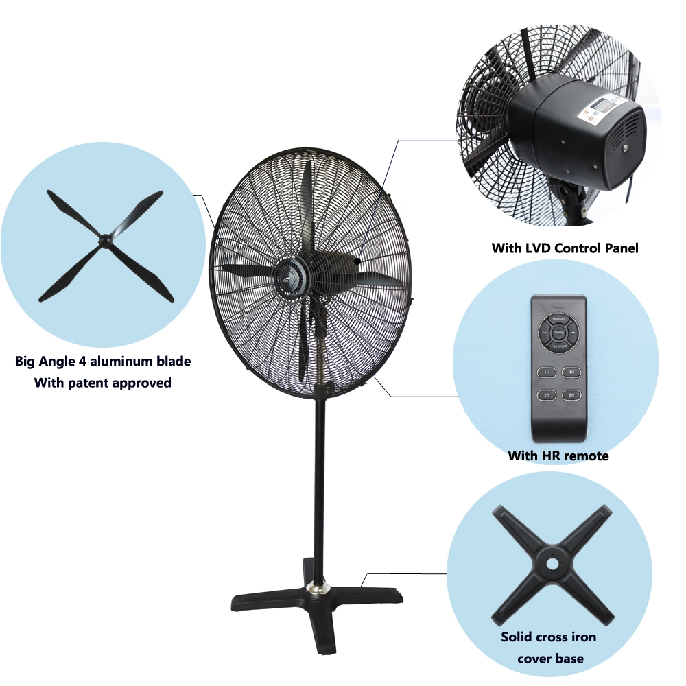 FL 75cm Electric Industrial Pedestal Stand Ventilation Exhaust Fan with CB