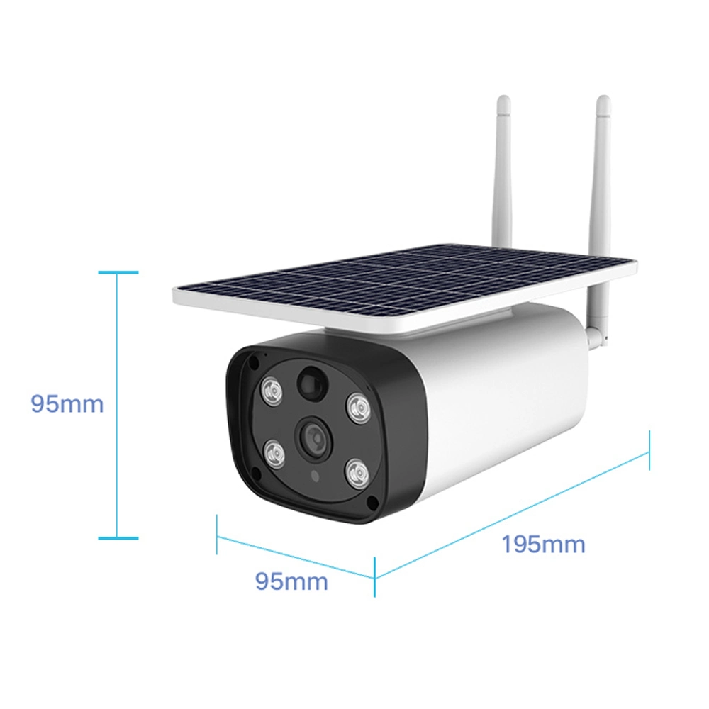 Solar inteligente de la cámara de visión nocturna de la seguridad exterior de vigilancia CCTV Cámaras IP de red inalámbrica con 4G