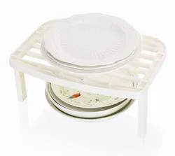 Hogar Cocina estante para platos Drainer Cocina de plástico Secador estante para platos