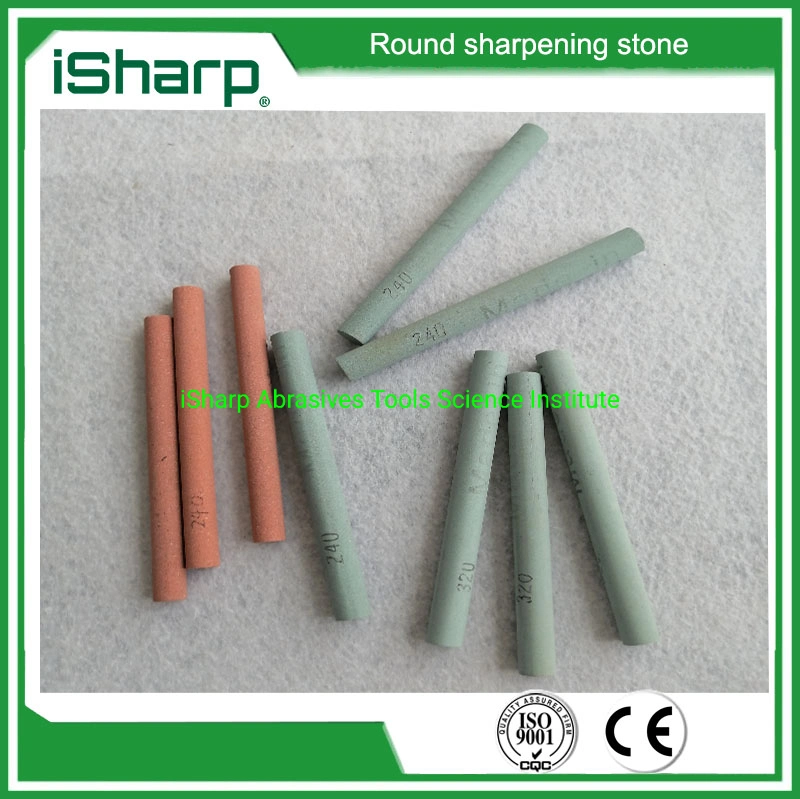 Isharp Aluminum Oxide Polishing Stone Round Sharpening Stones with High Quality