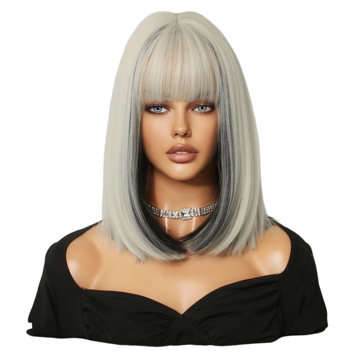 Amazon Wholesale Wig Women in Europe и United States Коглы длинные волосы Роза сетка платина Цвет груши Наборы локонов