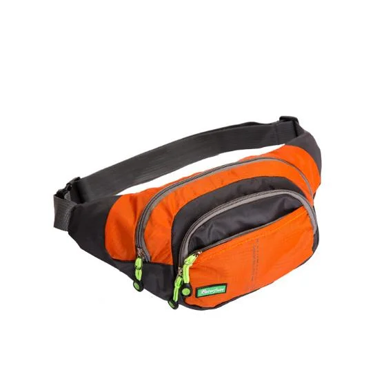 Bolso de pecho de hombro cruzado personalizado impermeable Nylon Fanny Pack al aire libre Bolsa de viaje promocional deportiva con cinturón ajustable