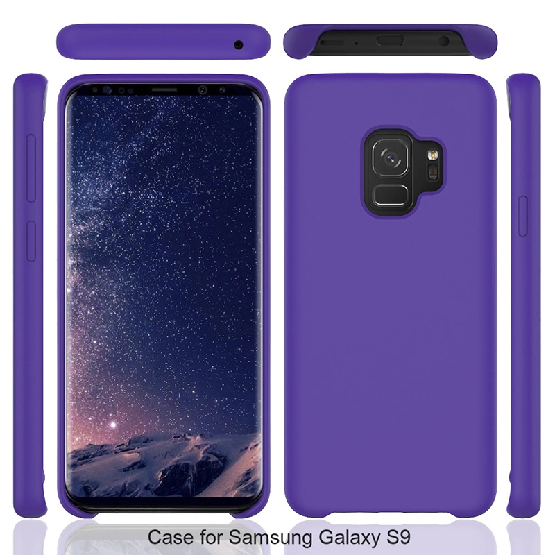 Liquid Silicone Mobile Phone Case for Samsung Galaxy S9 S9 Plus