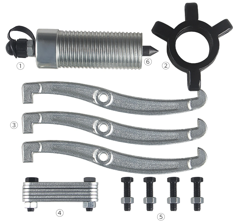 وحدة سحب المحمل الهيدروليكي لوحدة التحميل المُقسّمة Igeelee Fyl-30 30t مع وجود ذراع الرافعة القابلة للضبط، يجب العمل مع المضخة الهيدروليكية