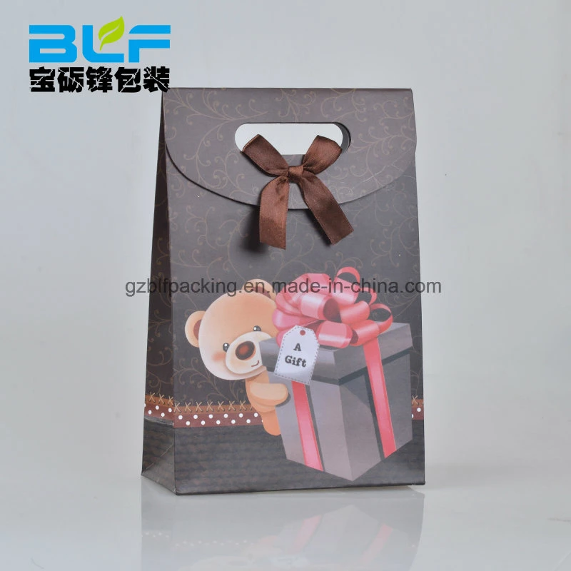 Wholesale/Supplier Small Custom Paper Wedding Gift Bag with Ribbon Bow