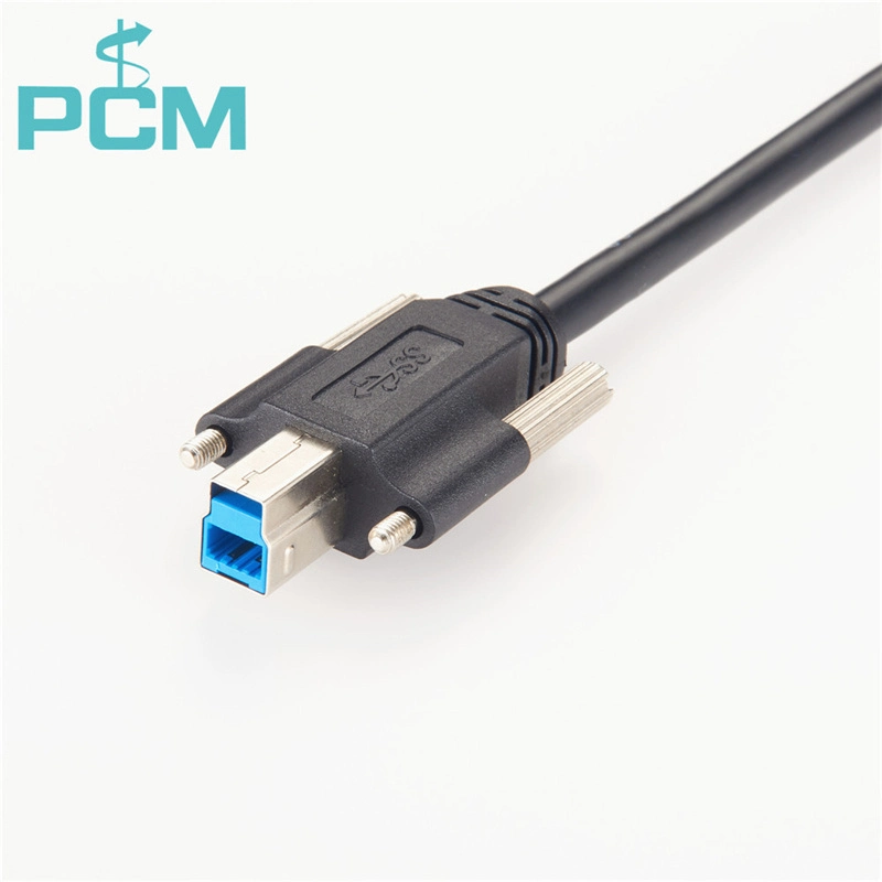 USB 3.0 Superspeed a Male to B Male Screw Lock Cable