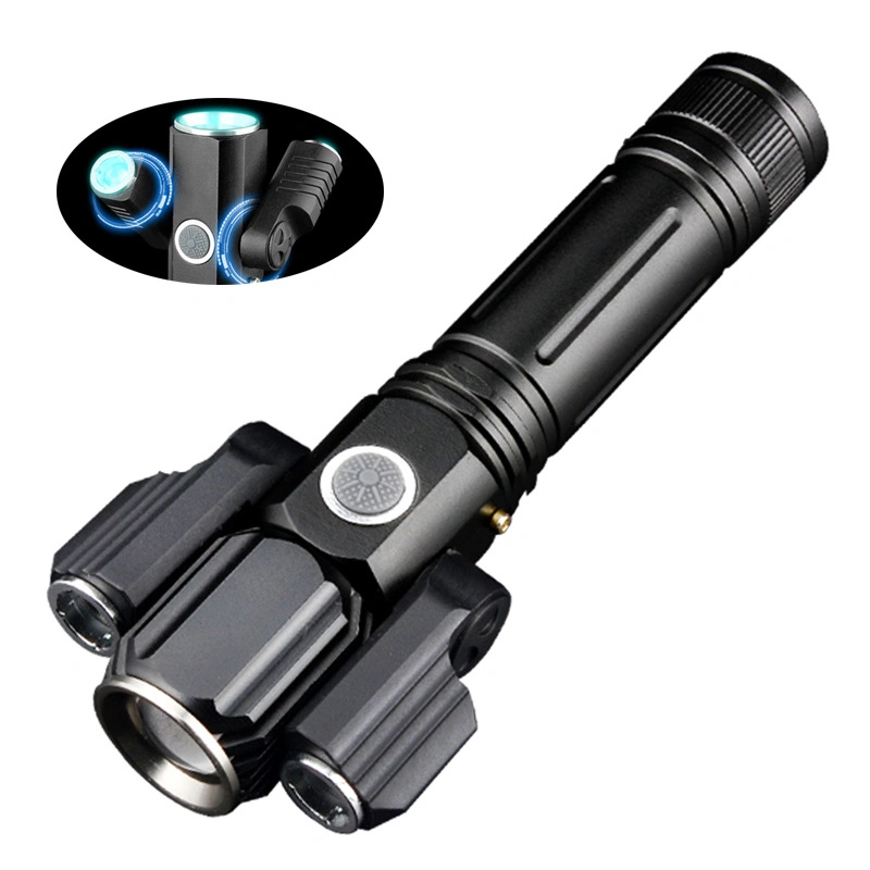 Glare Torch Outdoor Night Riding Lighting Waterproof Rechargeable Portable LED Flashlight