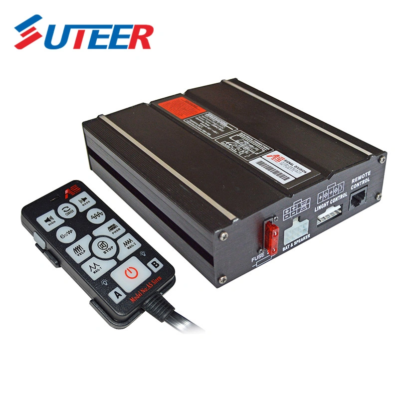 Multi Tones Wired Remote Controlled with LED Panel Emergency Vehicle 100W Siren (SI100AE)