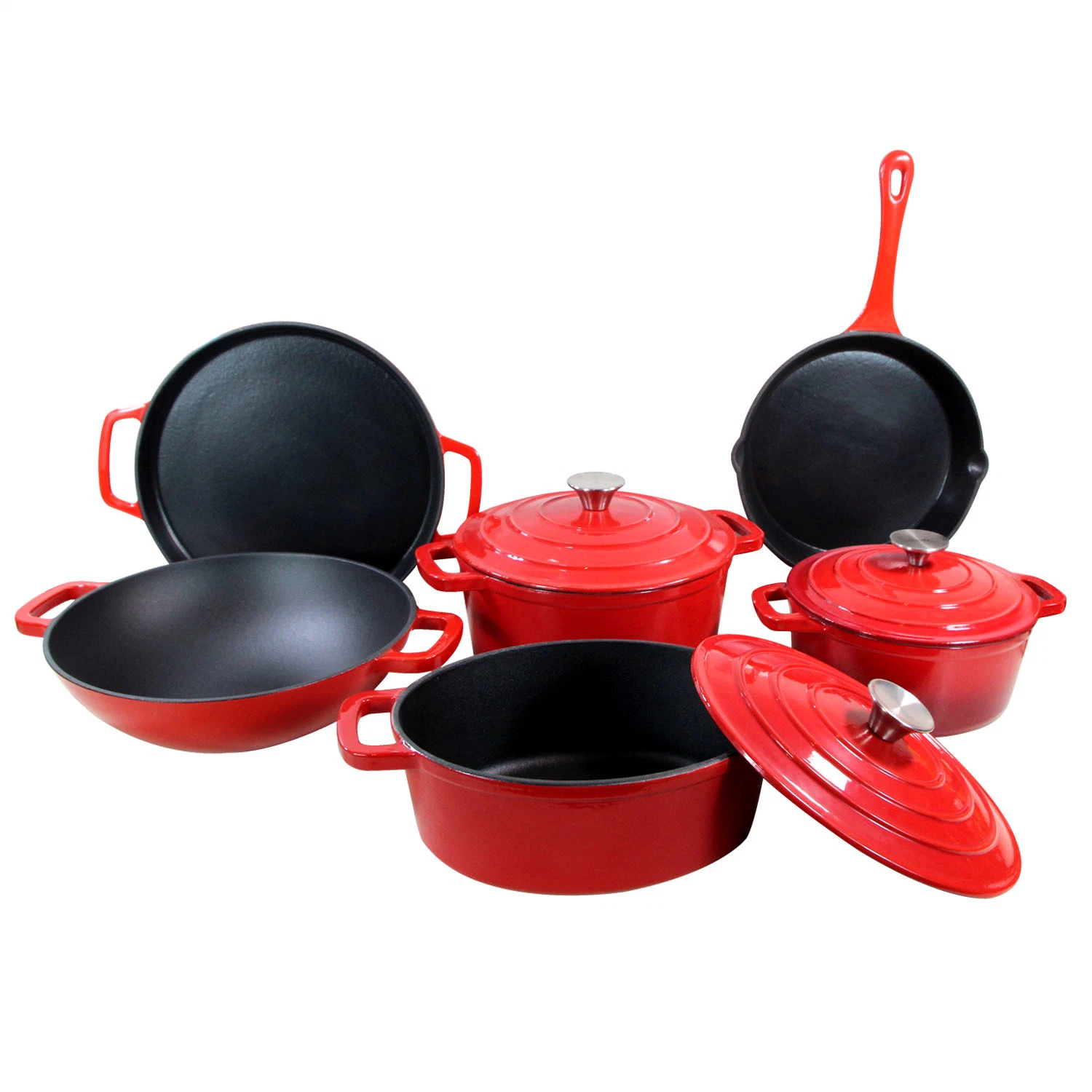 2023 New Arrival Cast Iron Cookware Set Casserole Set Dutch Oven Set