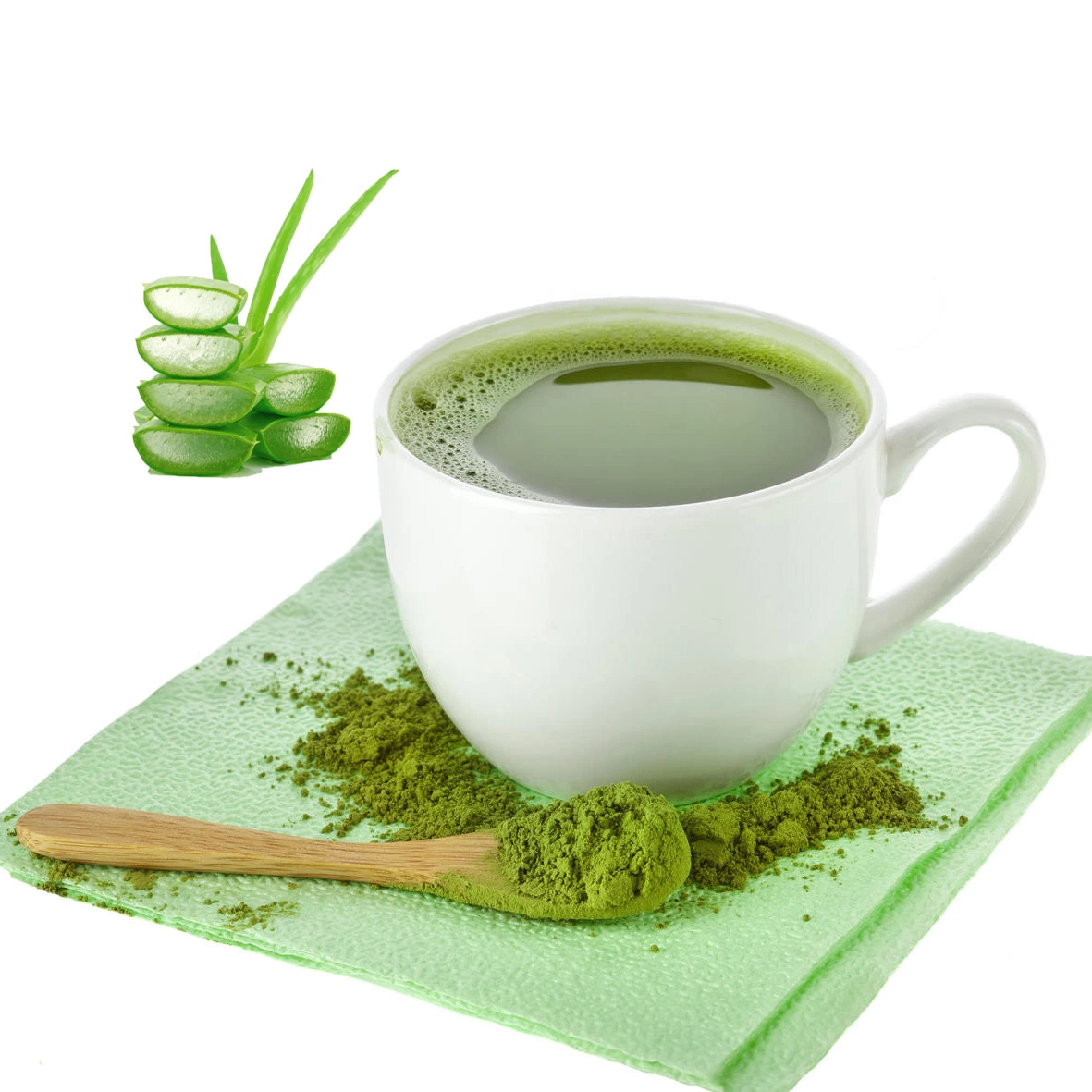 Venta caliente sabor Matcha Aloe orgánico de la UE el té verde matcha Ceremonial