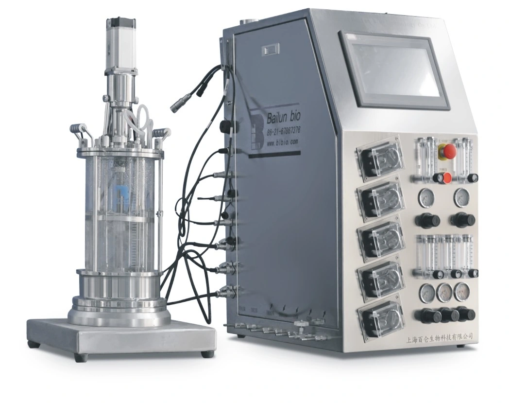 Yeast Laboratory Scale Glass Bioreactor Automatic Equipment