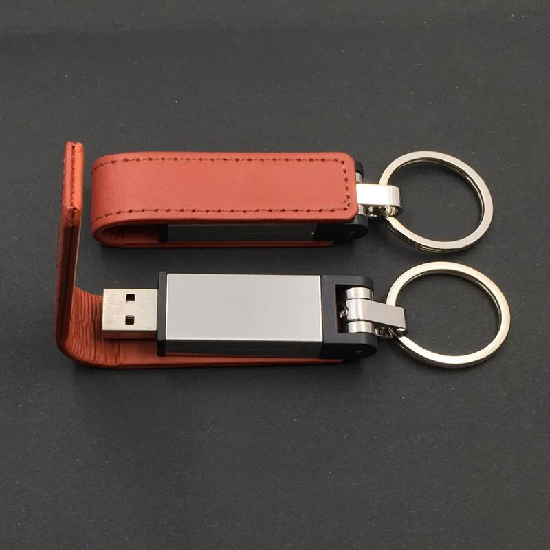 Leather USB Flash Drive 8/16/32/64/128/256GB Portable SD Card Memory Stick Customized Logo/Color/Capacity USB Flash Drive