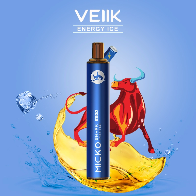 2021 Hot Selling Ecig Veiik Micko Shark 2200 Puffs Nicotine Free E Cigarettes