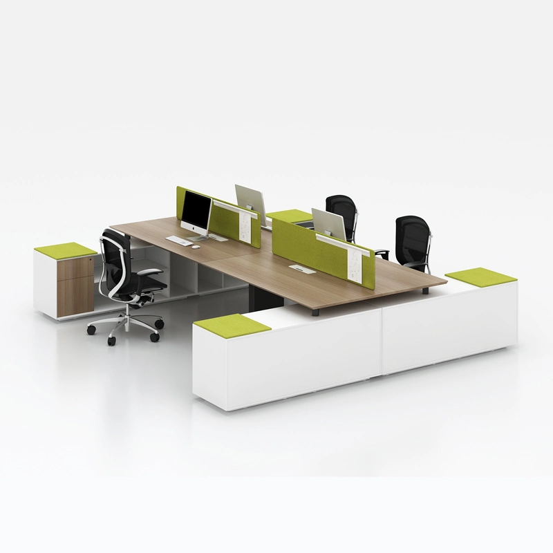 Marché de gros de la table de bureau en bois moderne bureau de poste de travail modulaire de mobilier de bureau
