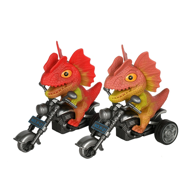 New Design Plastic T-Rex Motorcycle Animal Model Car Toy Kids Inertial Animal Vehicle Toy