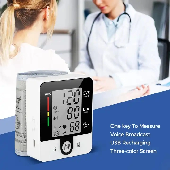 Best Selling Medical Equipment Home Hospital Use Automatic Intelligent Digital Wrist Blood Pressure Meter Monitor