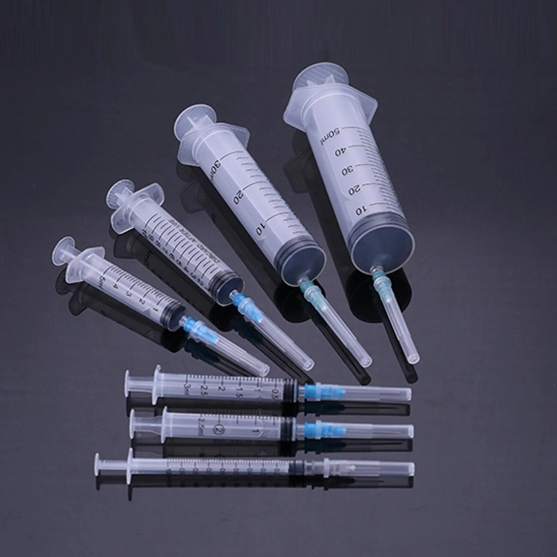 CE and ISO Approved 3ml Injection Plastic Disposable Medical Syringe with Needls for Single Use